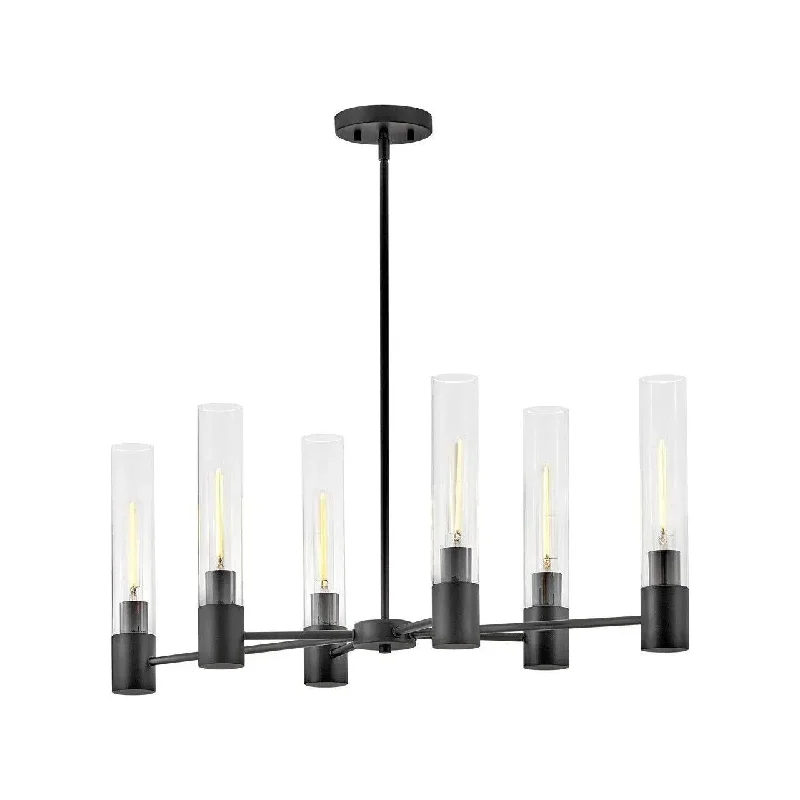 Wireless track lighting for easy installationShea LED Linear Chandelier