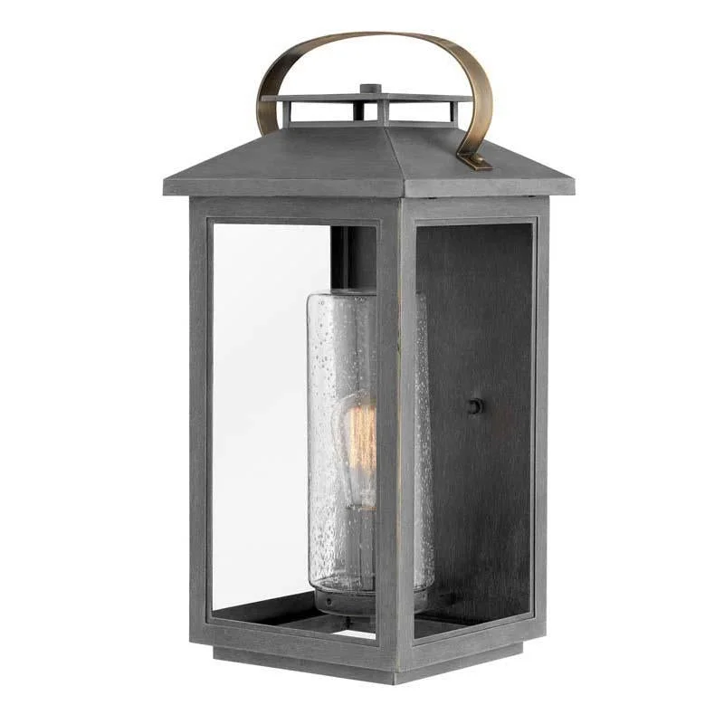 Track lighting for rental propertiesart deco wall lamps with geometric patterns for a retro - inspired bathroomHinkley 1165 Outdoor Atwater Wall Light