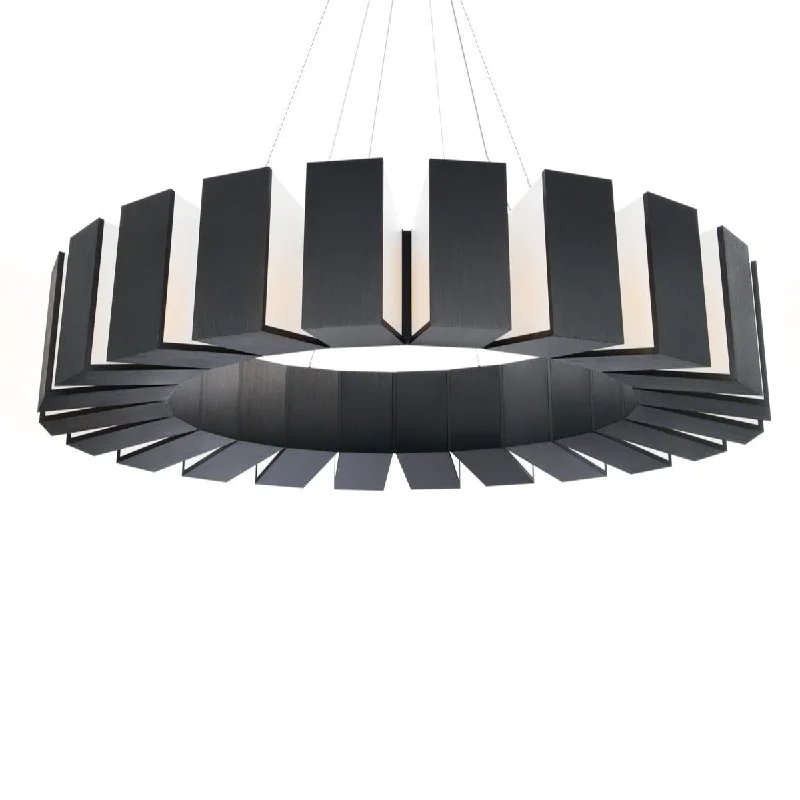 Adjustable Industrial Lighting for Flexible IlluminationChronos 50 in. LED Chandelier Black Finish Adjustable Industrial Lighting for Flexible IlluminationChronos 50 in. LED Chandelier Black Finish