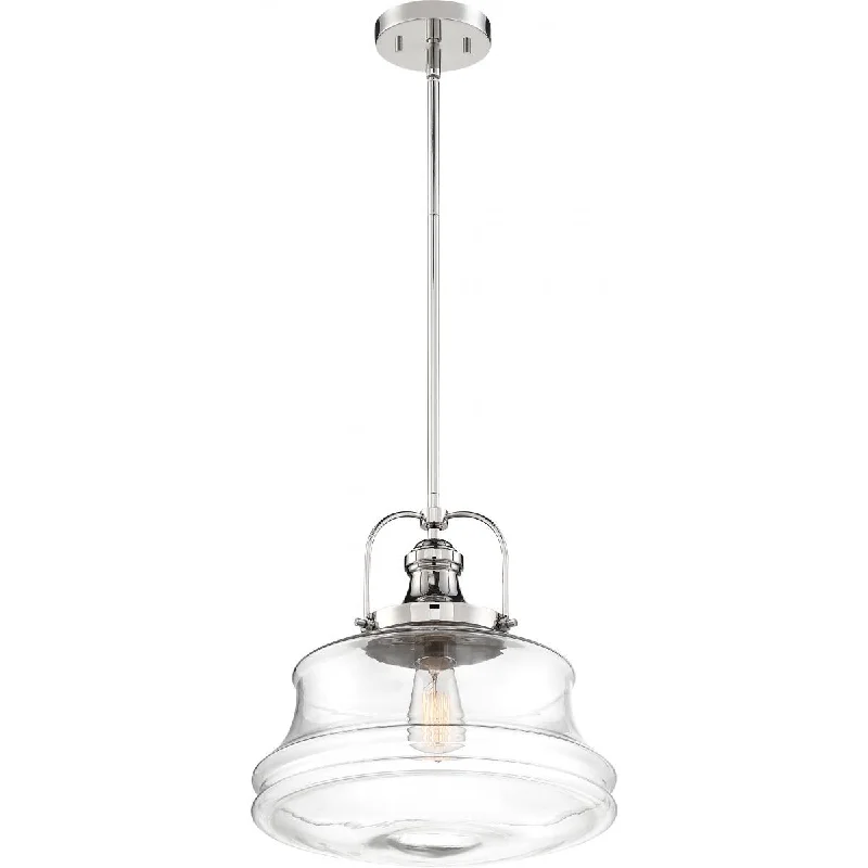 Industrial Lighting for Metal Fabrication ShopsBasel 14 in. Pendant Light Nickel Finish Industrial Lighting for Metal Fabrication ShopsBasel 14 in. Pendant Light Nickel Finish