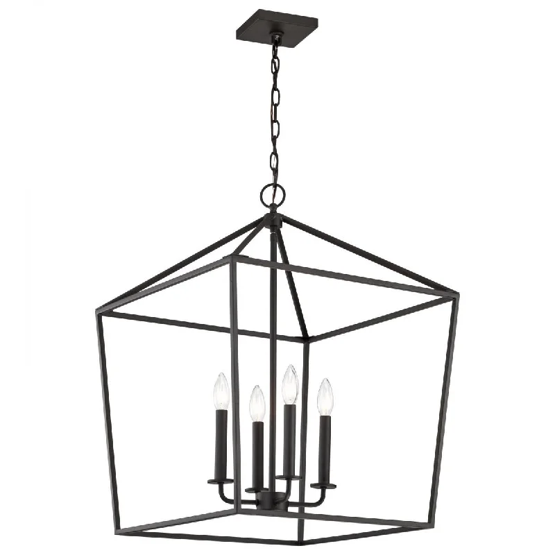 Industrial Lighting for Furniture FactoriesEmma 17 in. 4 lights Pendant Light Matte Black Finish Industrial Lighting for Furniture FactoriesEmma 17 in. 4 lights Pendant Light Matte Black Finish