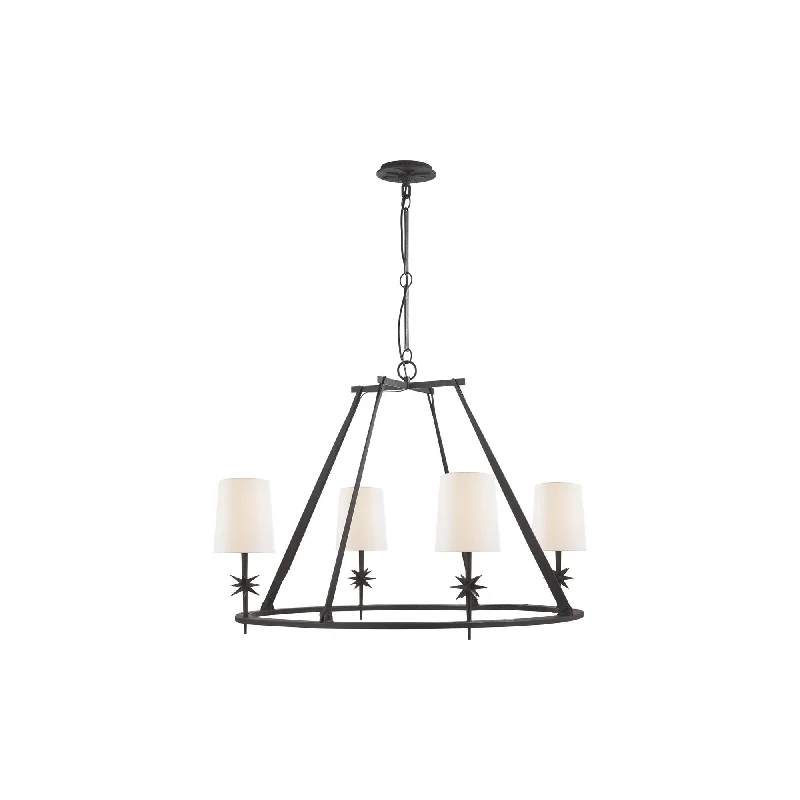 Track lighting with a decorative track designEtoile LED Chandelier