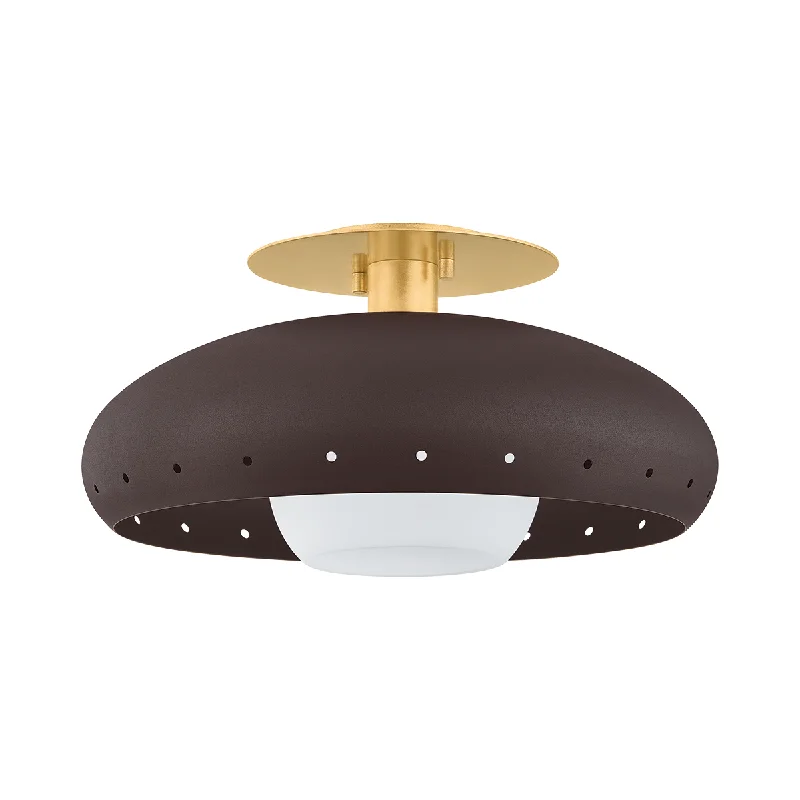 Track lighting with swivel heads for precise aimingKimber 1-Light Flush Mount