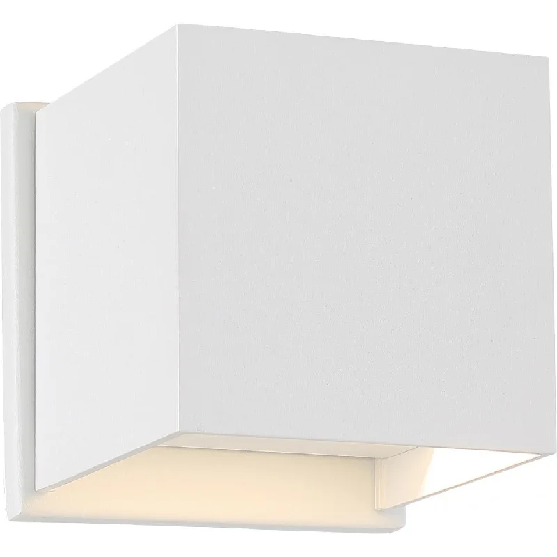 Industrial Lighting for Electronics ManufacturingLightgate 5 In. LED Wall Light 240 Lumens 3000K White Finish