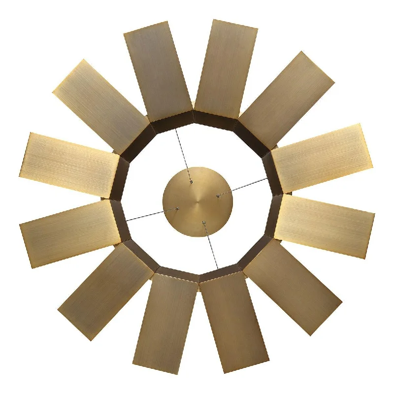 Explosion - Proof Industrial Lighting for Hazardous LocationsChronos 34 in. LED Pendant Light Brass Finish Explosion - Proof Industrial Lighting for Hazardous LocationsChronos 34 in. LED Pendant Light Brass Finish