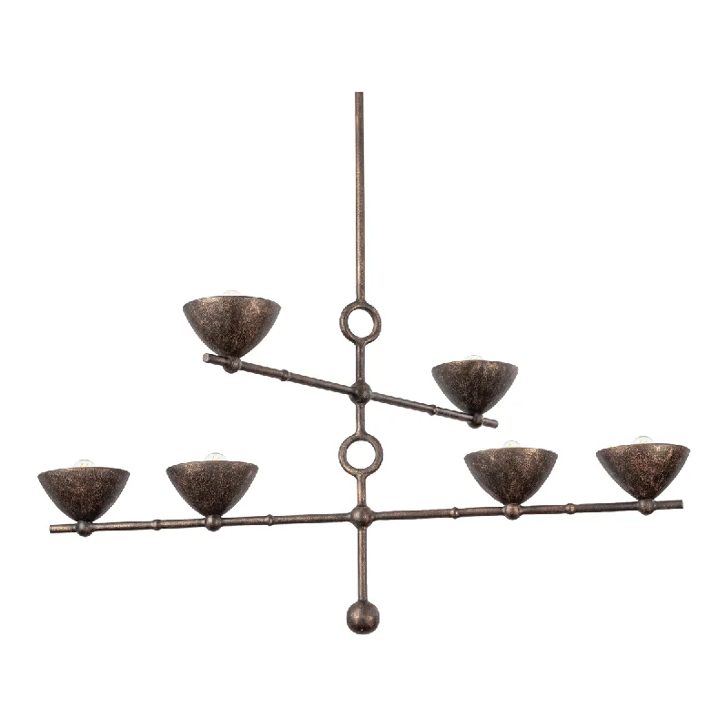 Track lighting for replacing old fluorescent fixturesVishal 6-Light Chandelier