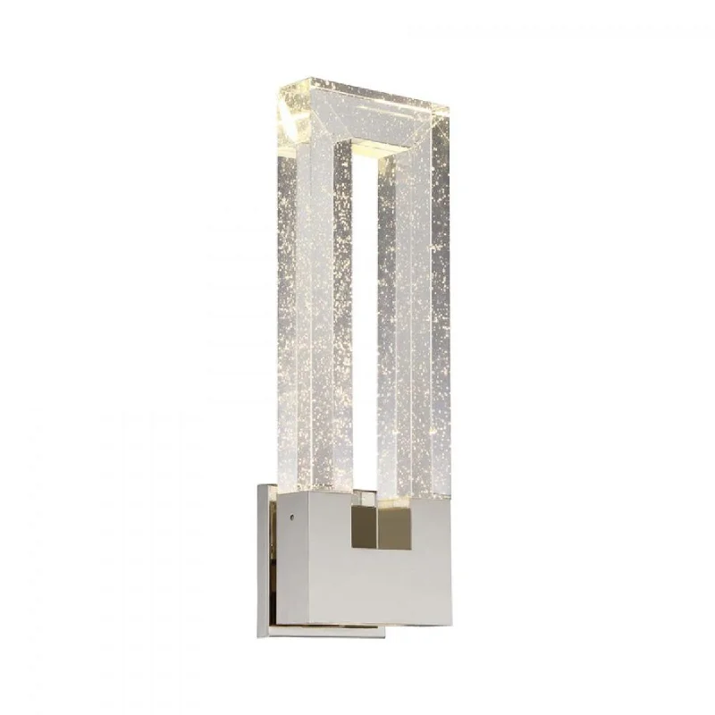 Industrial Exit Sign Lighting for Quick EvacuationChill 18 in. LED Wall Light Nickel Finish Industrial Exit Sign Lighting for Quick EvacuationChill 18 in. LED Wall Light Nickel Finish