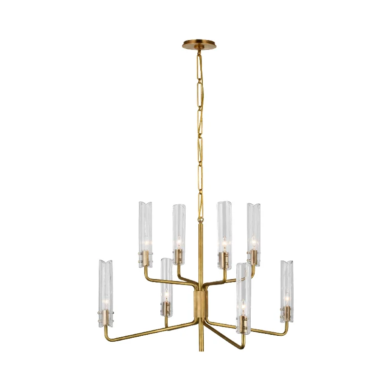 Track lighting with a sleek profileCasoria Two-Tier Chandelier