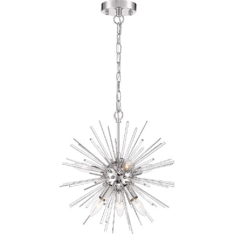 Explosion - Proof Industrial Lighting for Hazardous LocationsCirrus 16 in. 6 Lights Pendant Light Nickel Finish Explosion - Proof Industrial Lighting for Hazardous LocationsCirrus 16 in. 6 Lights Pendant Light Nickel Finish