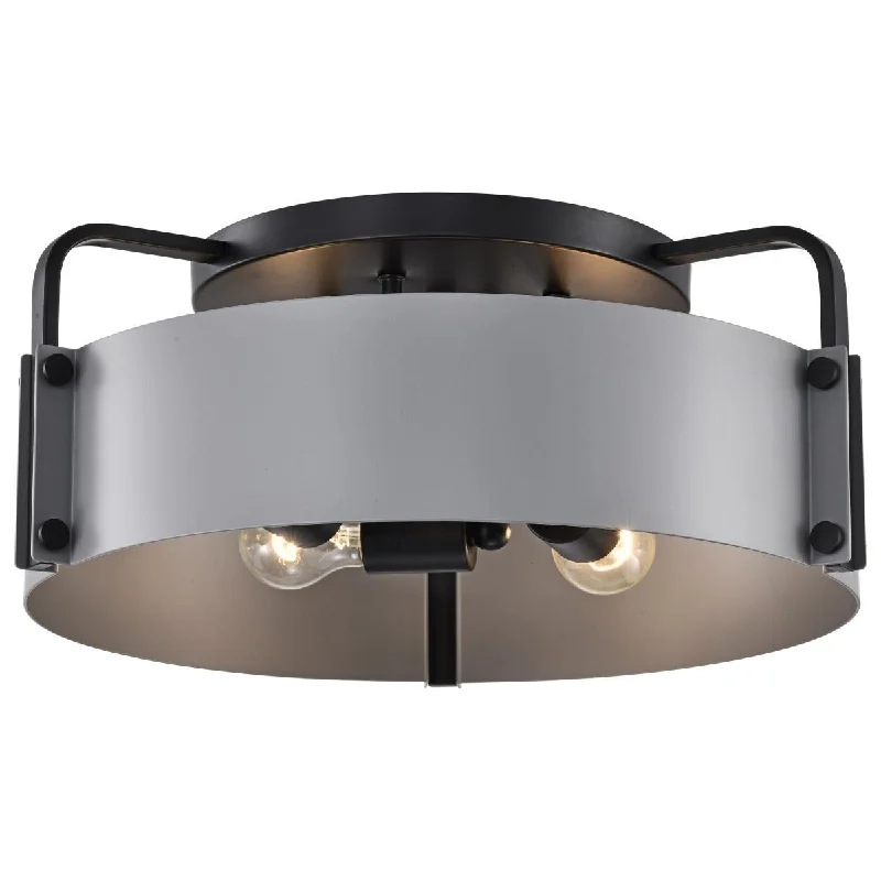 Shock - Resistant Industrial Lighting for Vibrating Machinery AreasAltos 18 in. 4 lights Semi-flush Mount Light Matte Gray and Matte Black Finish Shock - Resistant Industrial Lighting for Vibrating Machinery AreasAltos 18 in. 4 lights Semi-flush Mount Light Matte Gray and Matte Black Finish