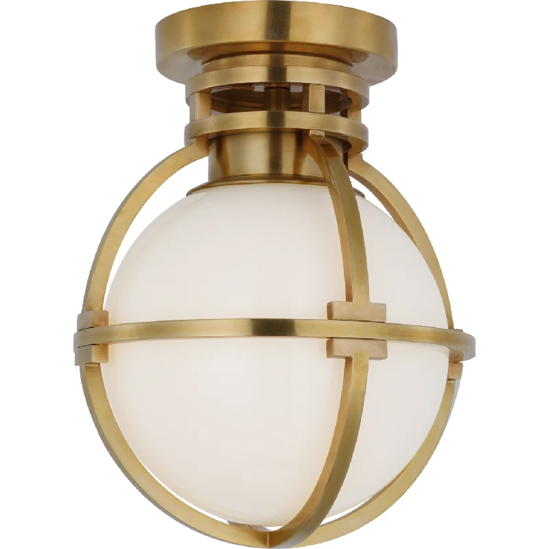 Track lighting with a sleek profileGracie 7" Captured Globe Flush Mount