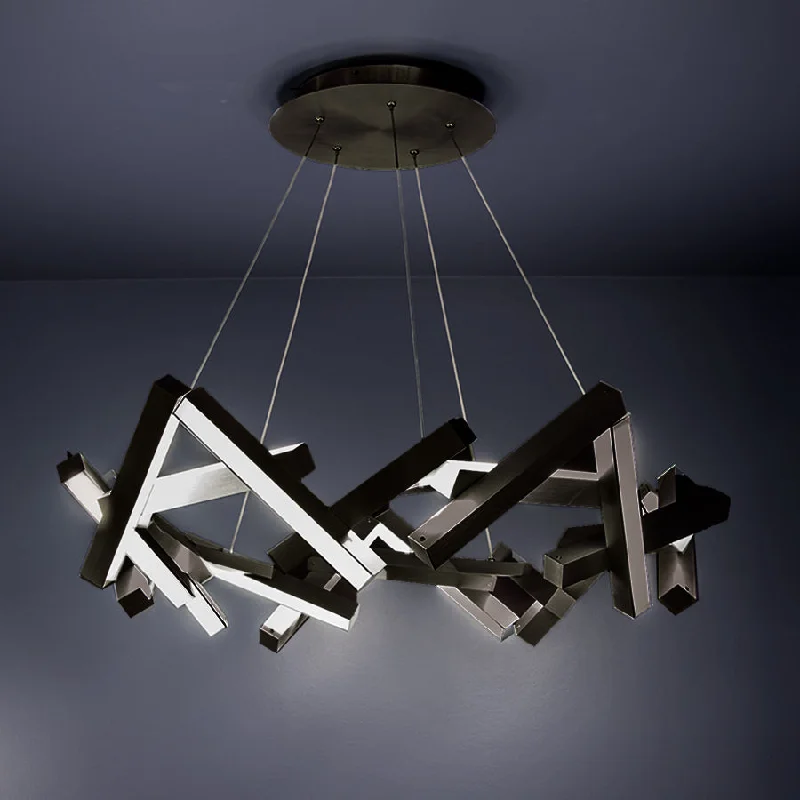 Adjustable track lighting for living roomsChaos Chandelier