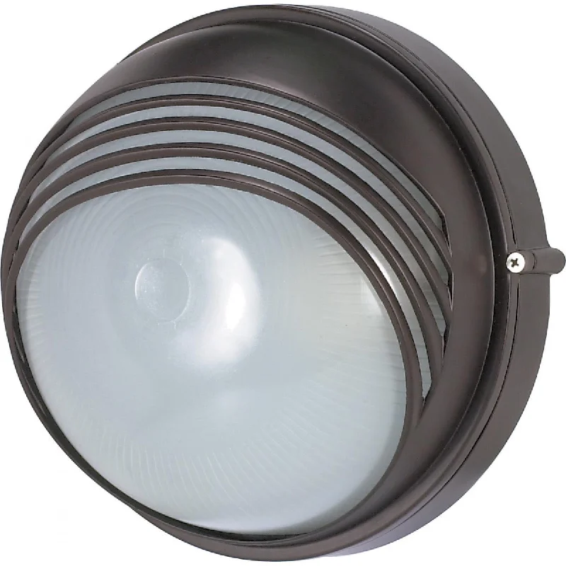 High - Bay LED Industrial Lighting for Warehouses10 In. Outdoor Round Bulkhead Light Bronze finish High - Bay LED Industrial Lighting for Warehouses10 In. Outdoor Round Bulkhead Light Bronze finish