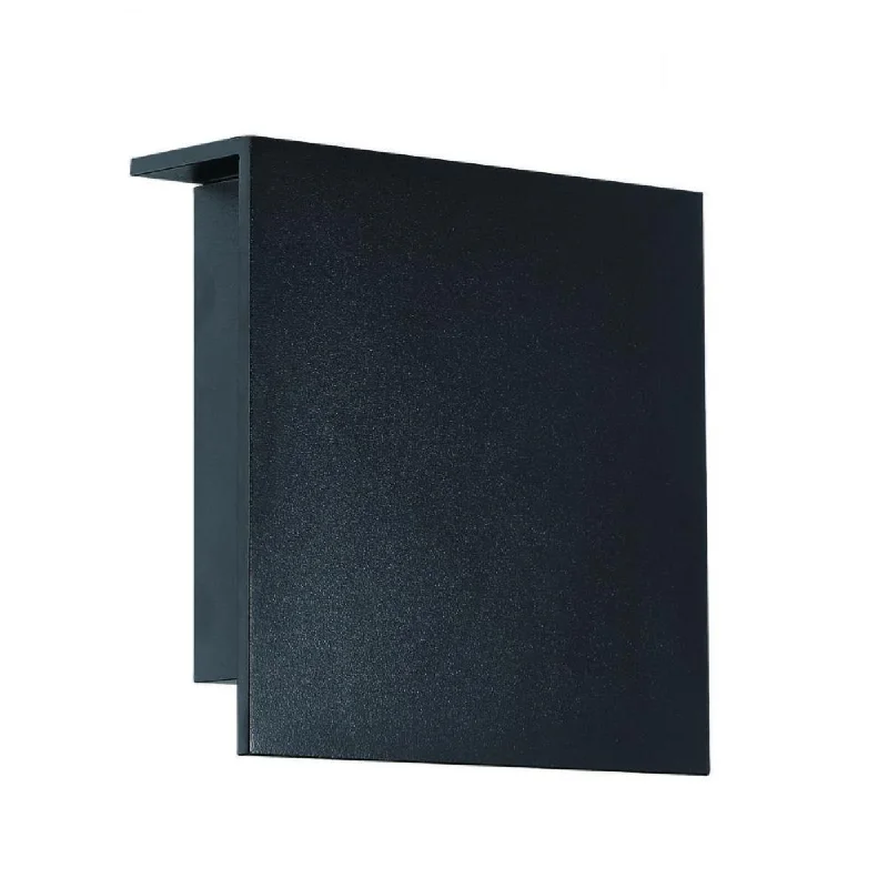 Corrosion - Resistant Industrial Lighting for Coastal FactoriesSquare 10 In. LED Outdoor Wall Sconce Black Finish Corrosion - Resistant Industrial Lighting for Coastal FactoriesSquare 10 In. LED Outdoor Wall Sconce Black Finish