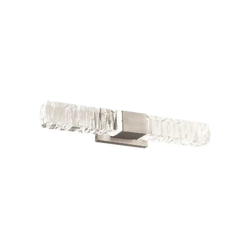 Shock - Resistant Industrial Lighting for Vibrating Machinery AreasJuliet 27 in. LED Wall Sconce Brushed Nickel Finish Shock - Resistant Industrial Lighting for Vibrating Machinery AreasJuliet 27 in. LED Wall Sconce Brushed Nickel Finish