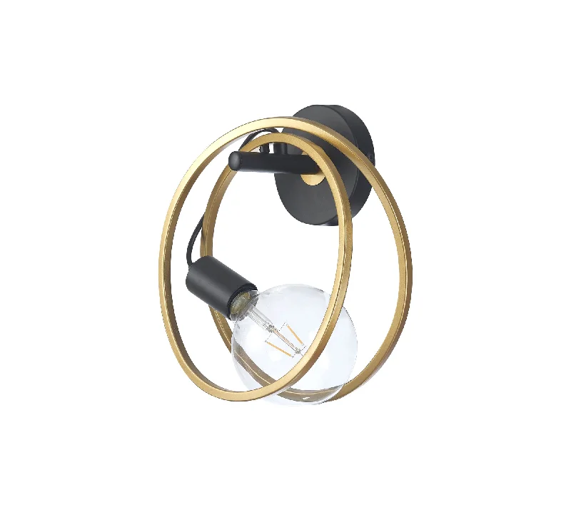 Track lighting with swivel heads for precise aimingCorfu Double Ring Wall Lamp, 1 Light E27, Matt Black & Painted Gold, G95 & 120 Lamp Recommended Track lighting with swivel heads for precise aimingCorfu Double Ring Wall Lamp, 1 Light E27, Matt Black & Painted Gold, G95 & 120 Lamp Recommended