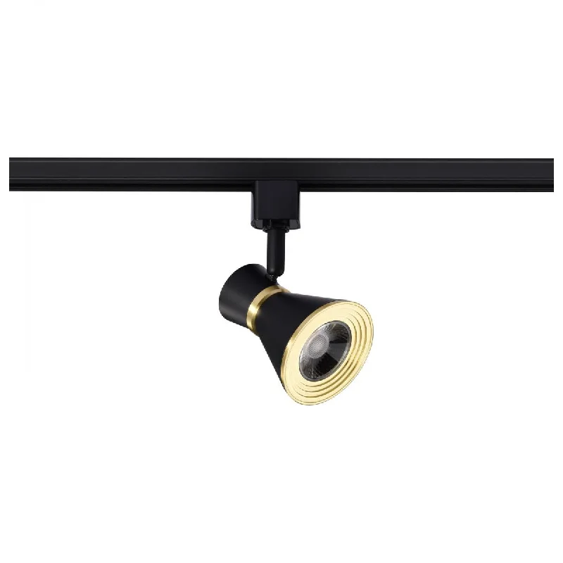 Industrial Lighting for Automotive Manufacturing PlantsLED Cinch Halo Track Head 12W 1000 Lumens 3000K, 36°, Black & Brass Industrial Lighting for Automotive Manufacturing PlantsLED Cinch Halo Track Head 12W 1000 Lumens 3000K, 36°, Black & Brass