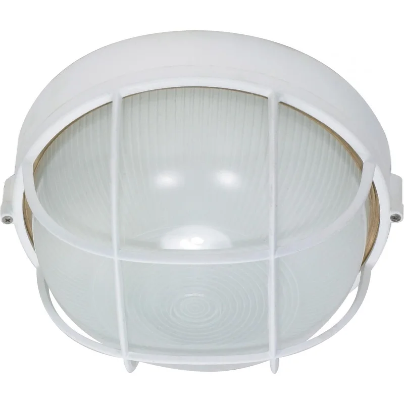 Industrial Ceiling - Mounted Lighting for Assembly Plants10 In. Outdoor Industrial Bulkhead Light White finish Industrial Ceiling - Mounted Lighting for Assembly Plants10 In. Outdoor Industrial Bulkhead Light White finish