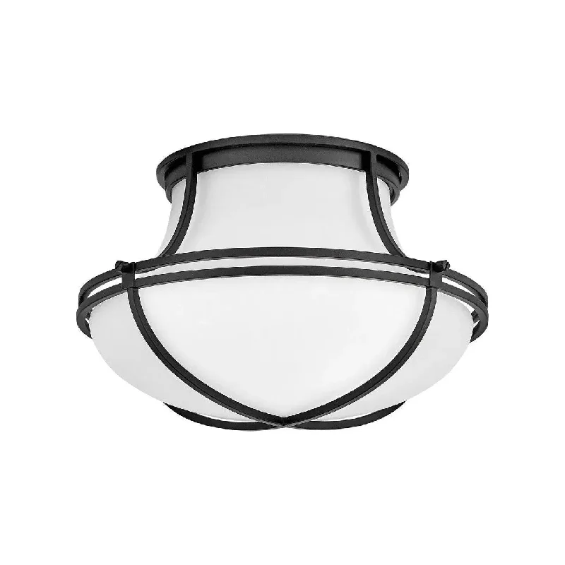 Rustic track lighting for farmhouse decorSaddler LED Flush Mount