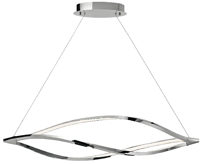 Track lighting with a chunky, bold designMeridian Linear Chandelier