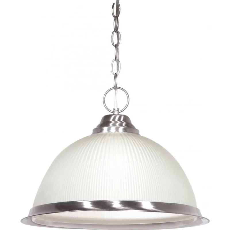 Waterproof Industrial Lighting for Wet Areas15 in. Pendant Light 120V Nickel Finish Waterproof Industrial Lighting for Wet Areas15 in. Pendant Light 120V Nickel Finish