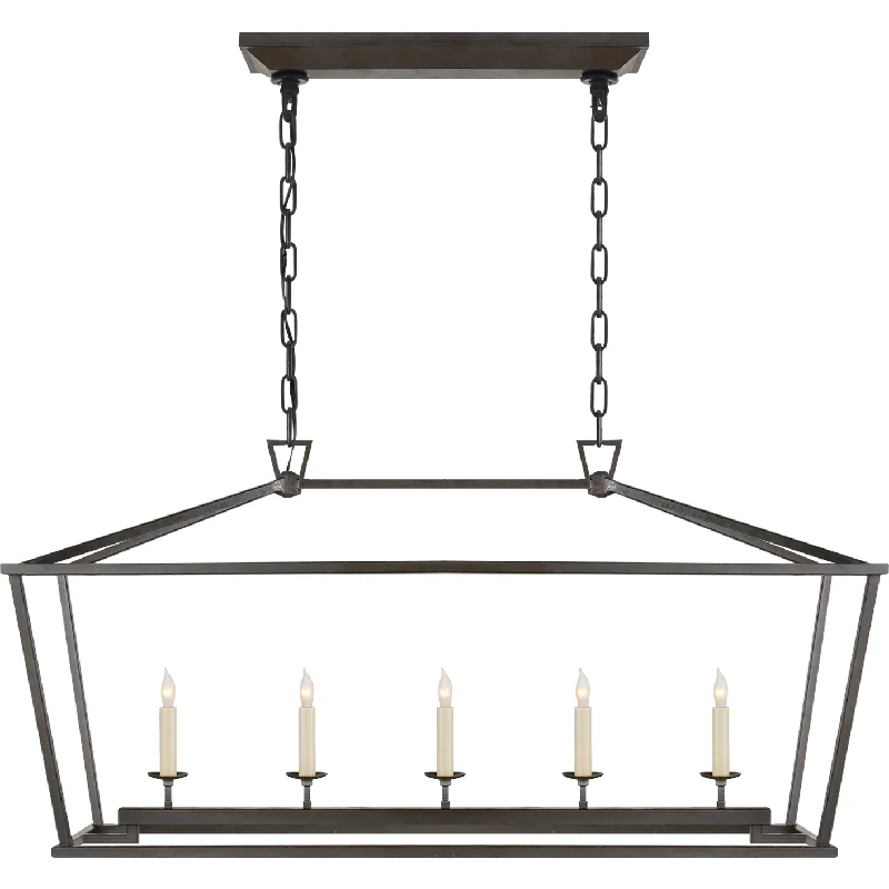 Track lighting for replacing old fluorescent fixturesDarlana Medium Linear Lantern