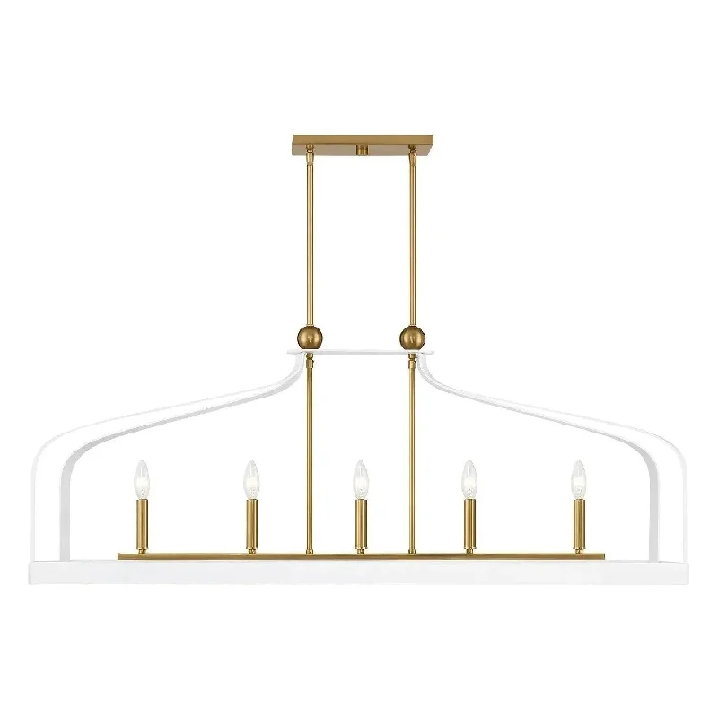Wireless track lighting for easy installationSheffield Linear Chandelier