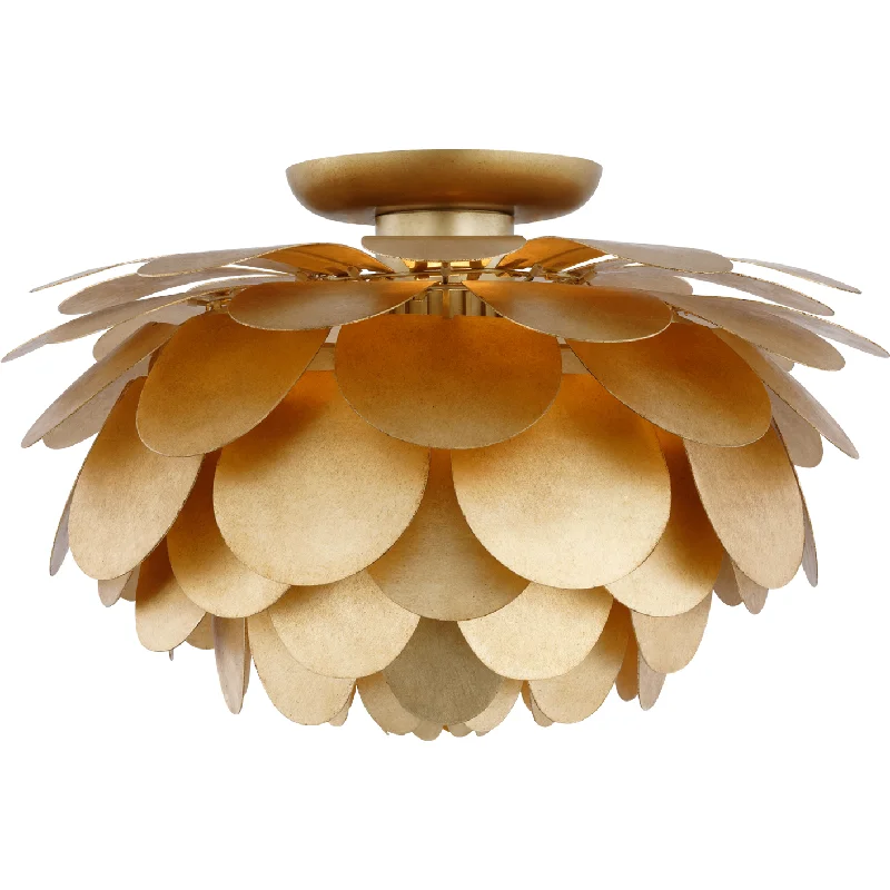 Track lighting with a brushed nickel finishCynara Large Flush Mount