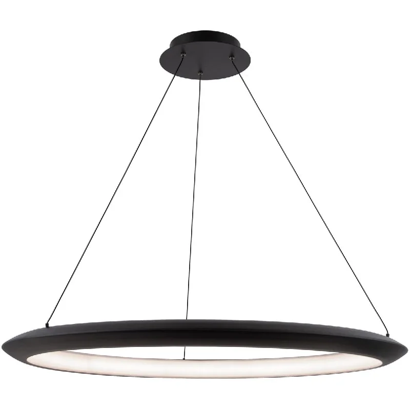 Industrial Wall - Mounted Lighting for Workshop WallsThe Ring 36 in. LED Chandelier Black Finish