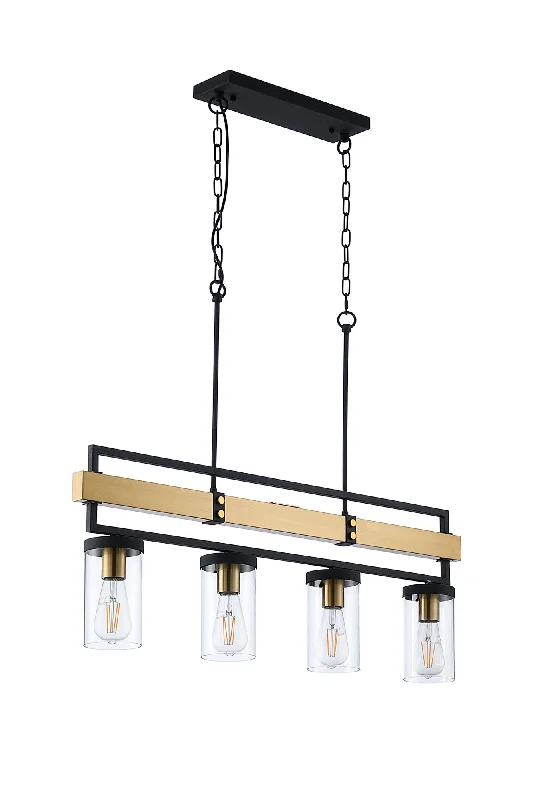 Track lighting with integrated LED driversCapri Kitchen Table/Island Light, 4 x E27, Satin Black & Satin Brass Track lighting with integrated LED driversCapri Kitchen Table/Island Light, 4 x E27, Satin Black & Satin Brass