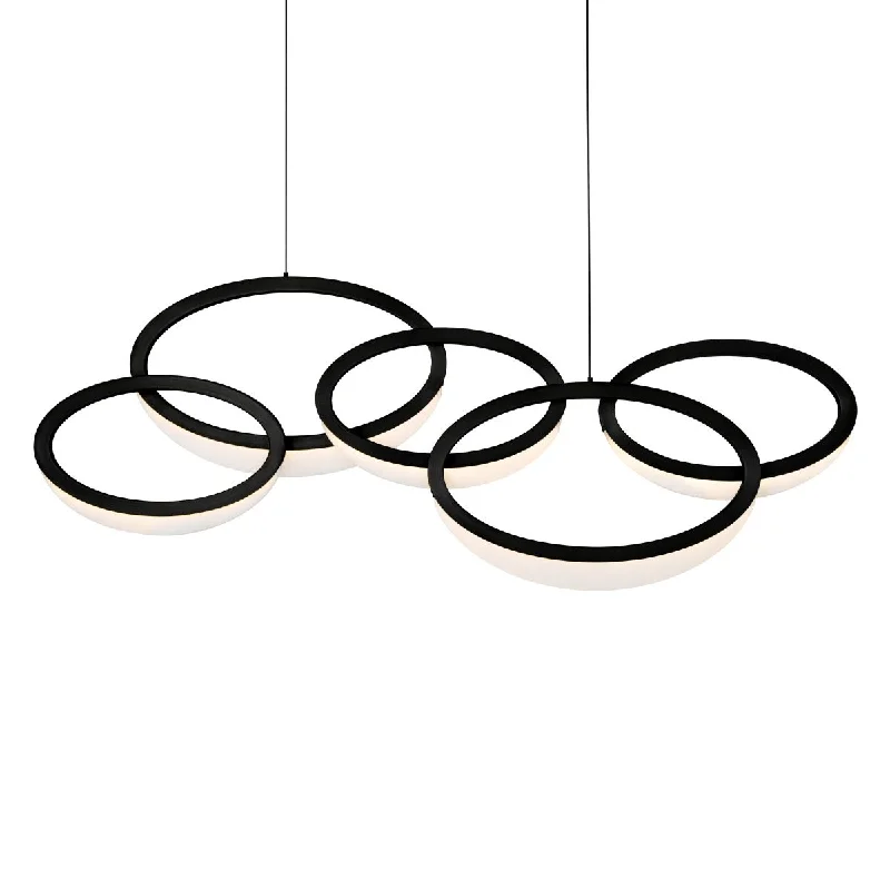 Durable Industrial Lighting for Harsh EnvironmentsOrion 46 in. LED Pendant Light Black finish