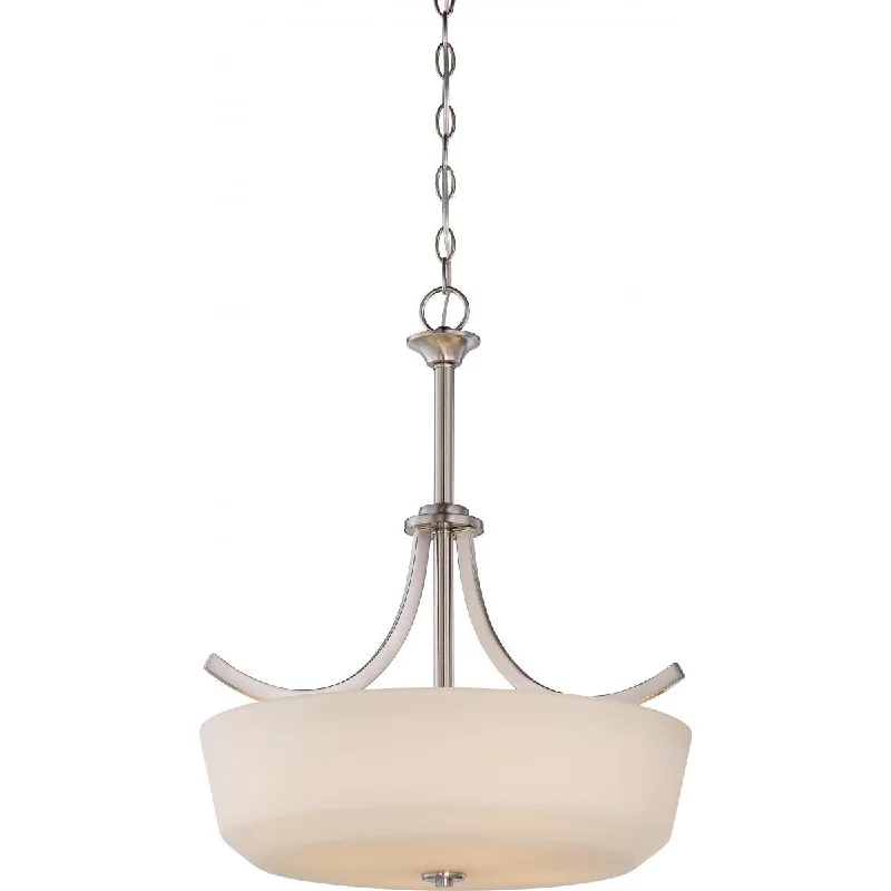 Industrial Exit Sign Lighting for Quick EvacuationLaguna 20 in. 4 Lights Pendant Light Nickel Finish Industrial Exit Sign Lighting for Quick EvacuationLaguna 20 in. 4 Lights Pendant Light Nickel Finish