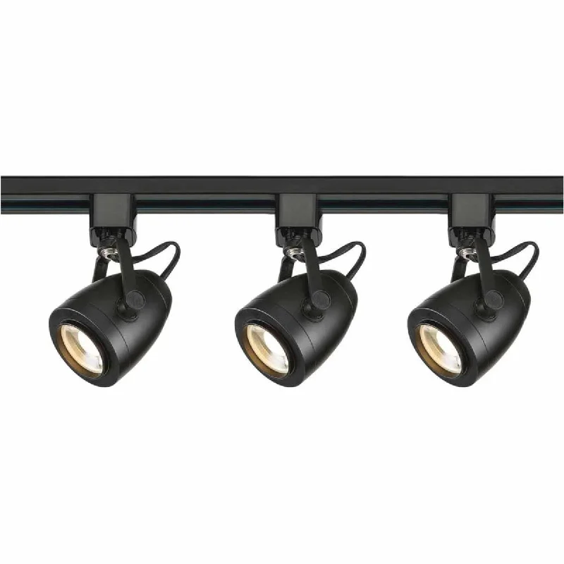 Industrial Pendant Lighting for Machine Shops4ft 3 Lights Pinch Back LED Track Kit 36W 3000 Lumens 3000K, Halo, 36°, Black Industrial Pendant Lighting for Machine Shops4ft 3 Lights Pinch Back LED Track Kit 36W 3000 Lumens 3000K, Halo, 36°, Black