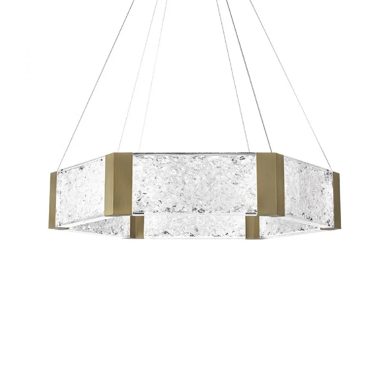 Shock - Resistant Industrial Lighting for Vibrating Machinery AreasForever 34 in. 6 Lights LED Pendant Light Brass Finish Shock - Resistant Industrial Lighting for Vibrating Machinery AreasForever 34 in. 6 Lights LED Pendant Light Brass Finish