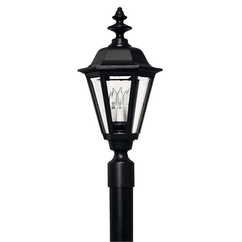 Track lighting with a chunky, bold designHinkley 1441BK Outdoor Manor House Black Post Mount Light Track lighting with a chunky, bold designHinkley 1441BK Outdoor Manor House Black Post Mount Light