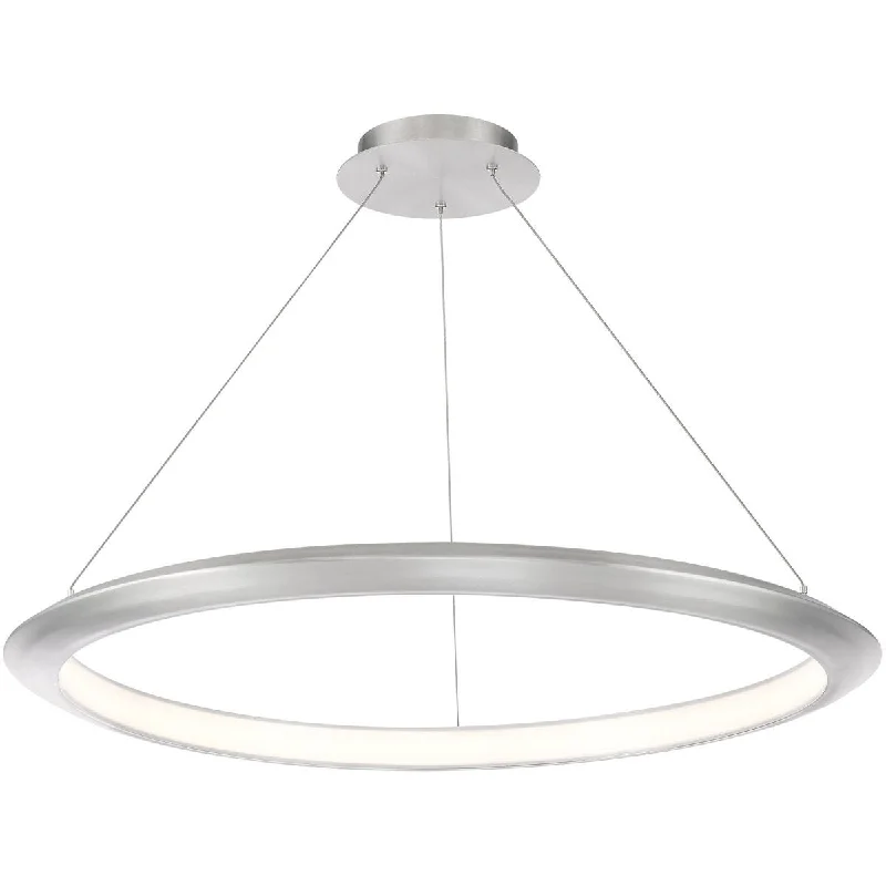 Low - Bay Industrial Lighting Fixtures for Small FactoriesThe Ring 36 in. LED Chandelier 3500K Aluminum Finish Low - Bay Industrial Lighting Fixtures for Small FactoriesThe Ring 36 in. LED Chandelier 3500K Aluminum Finish