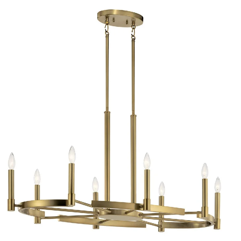 Track lighting with swivel heads for precise aimingTolani Oval Chandelier