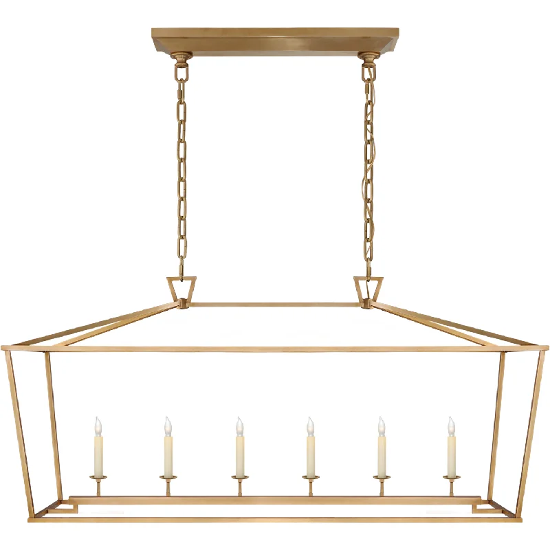 Rustic track lighting for farmhouse decorDarlana Large Linear Lantern