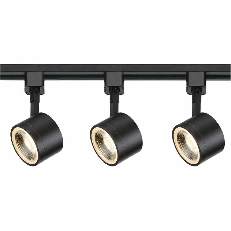 Industrial Task Lighting for Precision Workstations4ft 3 Lights Round LED Track Kit 36W 3000 Lumens 3000K, Halo, 36°, Black Industrial Task Lighting for Precision Workstations4ft 3 Lights Round LED Track Kit 36W 3000 Lumens 3000K, Halo, 36°, Black