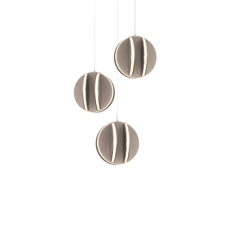 Industrial Exit Sign Lighting for Quick EvacuationCarillion 12 in. LED Pendant Light Brushed Nickel Finish Industrial Exit Sign Lighting for Quick EvacuationCarillion 12 in. LED Pendant Light Brushed Nickel Finish