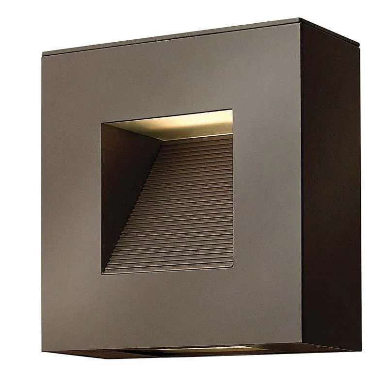 Track lighting for museums and gallerieswood wall lamps with natural grain for a warm and organic feelHinkley 1647BZ-LED Outdoor Luna Wall Light