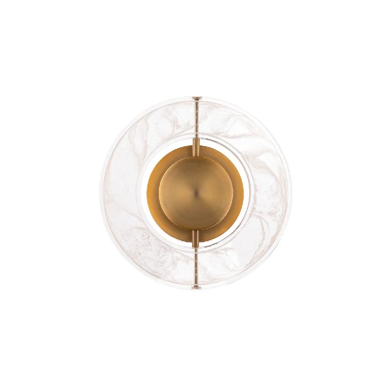 Industrial Ceiling - Mounted Lighting for Assembly PlantsCymbal 10 in. LED Wall Sconce Brass finish Industrial Ceiling - Mounted Lighting for Assembly PlantsCymbal 10 in. LED Wall Sconce Brass finish