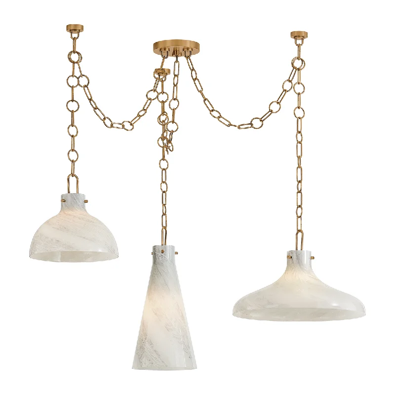 Rustic track lighting for farmhouse decorJoaquin 3-Light Chandelier