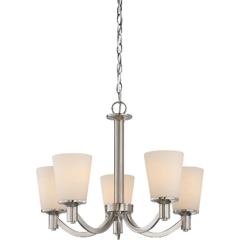 Waterproof Industrial Lighting for Wet AreasLaguna 23 in. 5 Lights Chandelier Nickel Finish Waterproof Industrial Lighting for Wet AreasLaguna 23 in. 5 Lights Chandelier Nickel Finish
