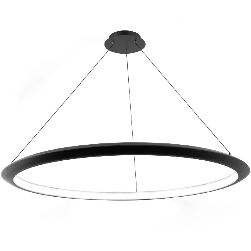 Adjustable Industrial Lighting for Flexible IlluminationThe Ring 48 in. LED Chandelier 2700K Black Finish Adjustable Industrial Lighting for Flexible IlluminationThe Ring 48 in. LED Chandelier 2700K Black Finish