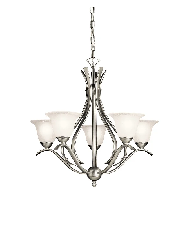 Chandeliers with Frosted Glass for a Softer Light DiffusionChandeliers with Frosted Glass for a Softer Light DiffusionDover - Chandelier 5lt - 2020NI
