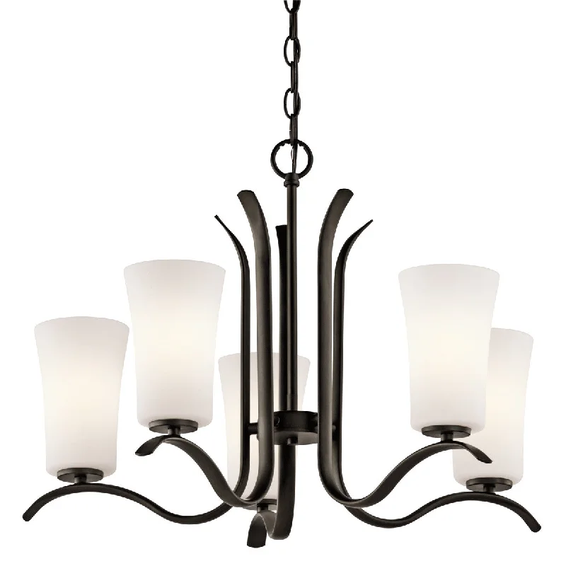 Minimalist Chandeliers for Sleek and Simple InteriorsMinimalist Chandeliers for Sleek and Simple InteriorsArmida - 5lt Chandelier - 43074OZ