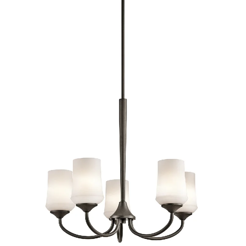 Chandeliers with Colored Glass for a Splash of ColorChandeliers with Colored Glass for a Splash of ColorAubrey - 5lt Chandelier - 43665OZ