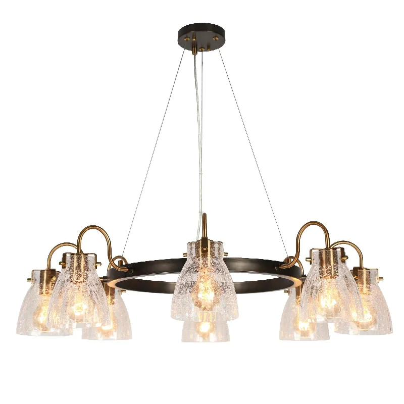 Chandeliers with Clear Crystal for a Sparkling EffectChandeliers with Clear Crystal for a Sparkling EffectAidtyrtm 8-Light Oversized Black Chandelier Chandeliers with Clear Crystal for a Sparkling EffectChandeliers with Clear Crystal for a Sparkling EffectAidtyrtm 8-Light Oversized Black Chandelier