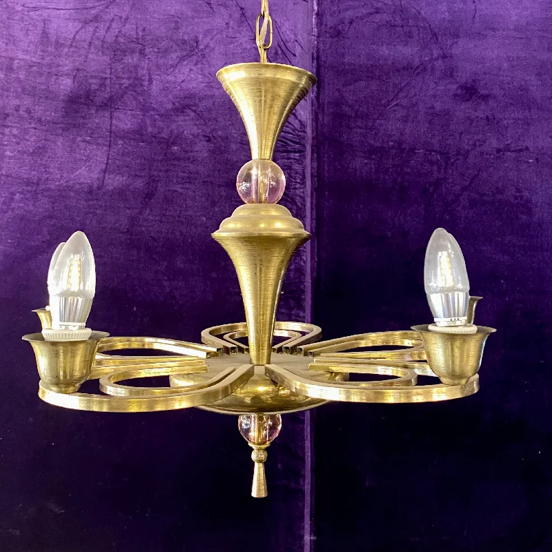 Mid - Century Modern Chandeliers for Vintage AppealMid - Century Modern Chandeliers for Vintage AppealArt Deco Brass Chandelier with Pretty Violet Glass Detail Mid - Century Modern Chandeliers for Vintage AppealMid - Century Modern Chandeliers for Vintage AppealArt Deco Brass Chandelier with Pretty Violet Glass Detail